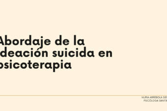 Curs online: “Abordatge de la ideació suicida a teràpia”